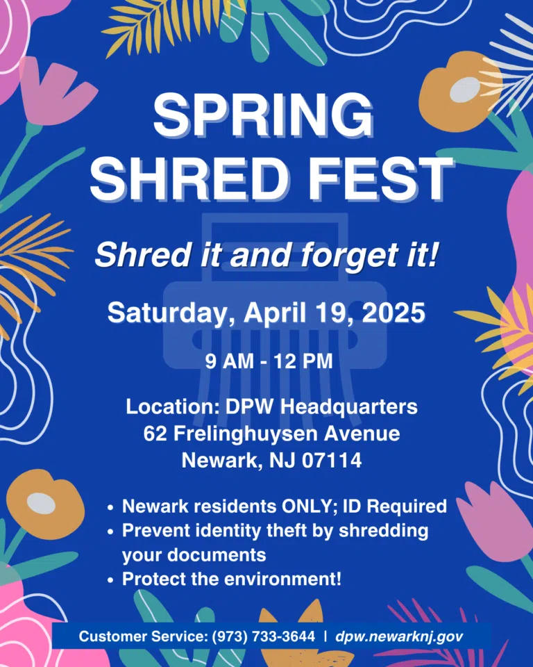 APRIL SHRED FEST: Newark Public Works to Host Paper Shredding
