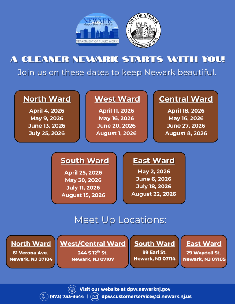 Brick City Cleanup Flyer, Back
